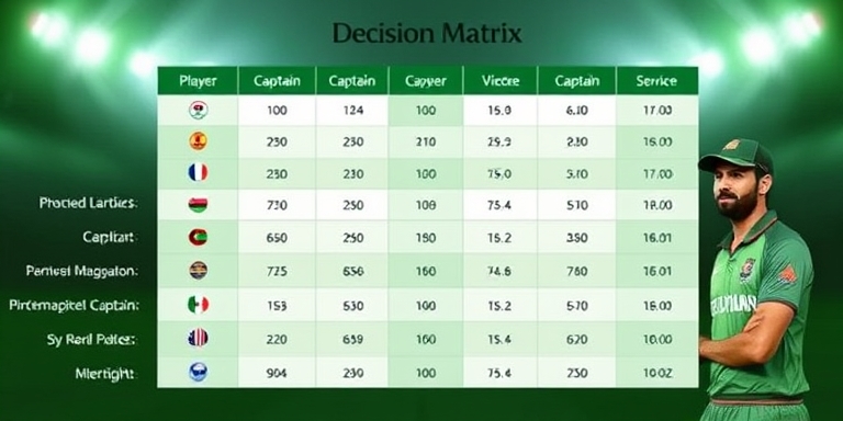 BHT Club Login captain decision matrix